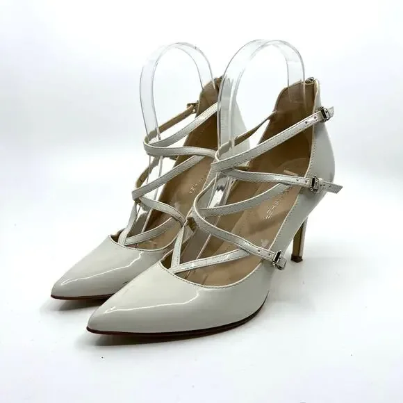 Marc Fisher Danger Strappy Pumps Patent Leather 6 US - Picture 2 of 10